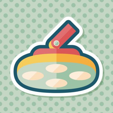 Ameliyathane uzun gölge ışık düz simgesi