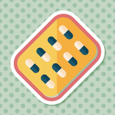 Uzun gölgeli yassı haplar