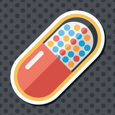 Uzun gölgeli yassı haplar