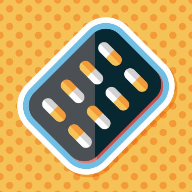 Uzun gölgeli yassı haplar