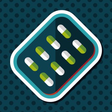 Uzun gölgeli yassı haplar