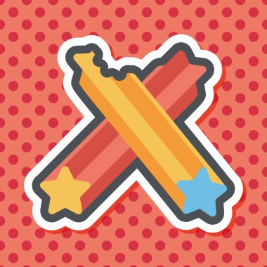 Evde beslenen hayvan köpek diş kemik düz simgesi uzun gölge, eps10 ile temizlik