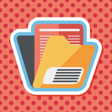 Uzun Gölge, eps10 ile klasör düz simgesi