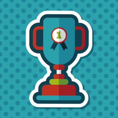 Uzun Gölge, eps10 ile kupa bardak düz simgesi