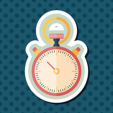 Uzun Gölge, eps10 ile kronometre düz simgesi