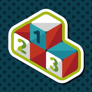 Uzun Gölge, eps10 ile kazanan podyum düz simgesi