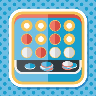 eğitici oyuncak uzun gölge, eps 10 düz simgesi