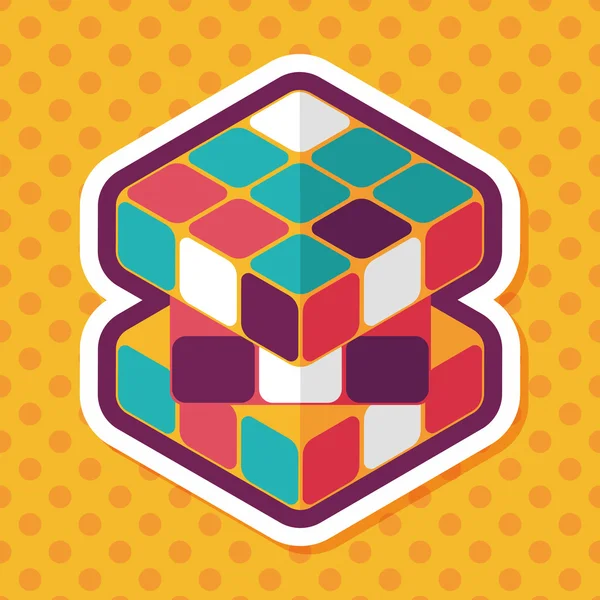 Uzun Gölge, eps10 ile tuğla oyuncak düz simgesi