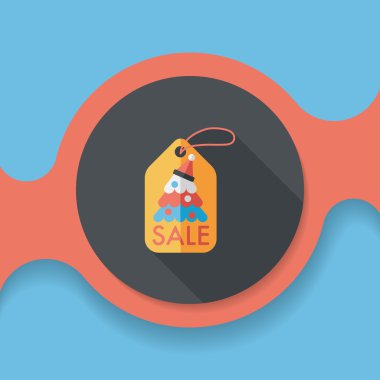 Uzun Gölge, eps10 ile Noel satış düz simgesi