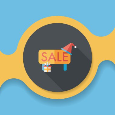 Uzun Gölge, eps10 ile Noel satış düz simgesi