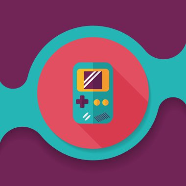 Uzun Gölge, eps 10 el oyun düz simgesi