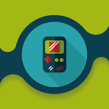 Uzun Gölge, eps 10 el oyun düz simgesi