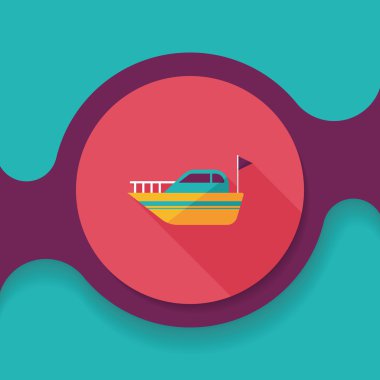 Uzun Gölge, eps10 ile yat düz simgesi