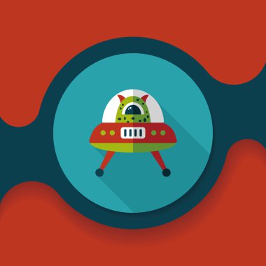 Uzun Gölge, eps10 alanı düz simgesiyle