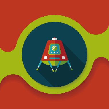 Uzun Gölge, eps10 ile alan Rover düz simgesi