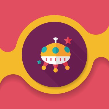 Uzun Gölge, eps10 alanı düz simgesiyle