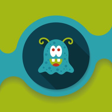 Uzun Gölge, eps10 alanı yabancı düz simgesiyle