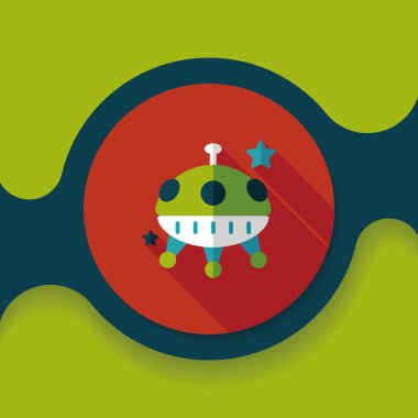 Uzun Gölge, eps10 alanı düz simgesiyle