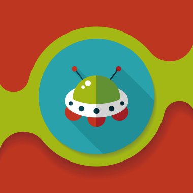 Uzun Gölge, eps10 alanı düz simgesiyle