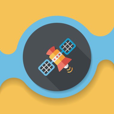 Uzun Gölge, eps10 ile uzay uydu düz simgesi