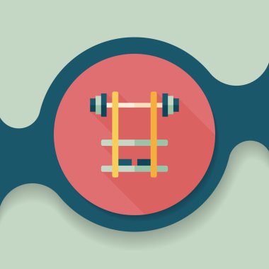 Uzun Gölge, eps10 ile Halter düz simgesi