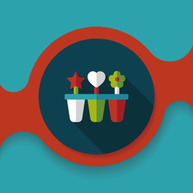 Uzun Gölge, eps10 ile mutfak eşyaları Buz yapıcı düz simgesi