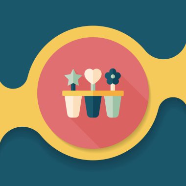 Uzun Gölge, eps10 ile mutfak eşyaları Buz yapıcı düz simgesi