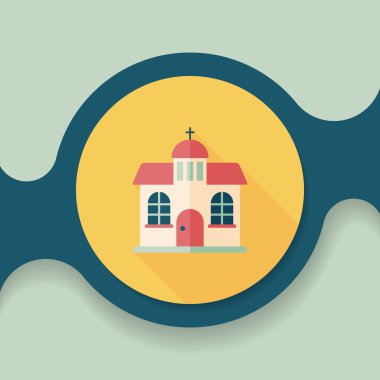 Uzun Gölge, eps10 bina kilise düz simgesiyle