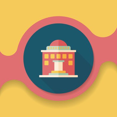 Bina uzun gölge, eps10 düz simgesiyle