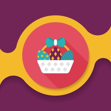 Uzun Gölge, eps10 Paskalya yortusu yumurta düz simgesiyle