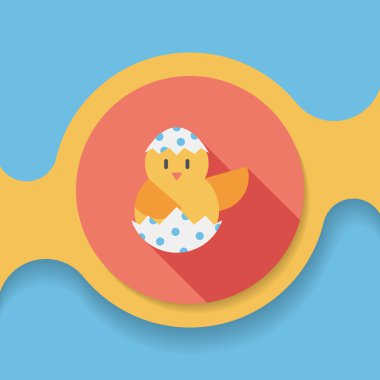 Uzun Gölge, eps10 Paskalya yortusu yumurta düz simgesiyle