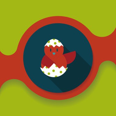 Uzun Gölge, eps10 Paskalya yortusu yumurta düz simgesiyle