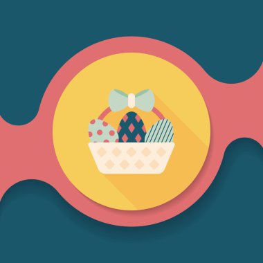 Uzun Gölge, eps10 Paskalya yortusu yumurta düz simgesiyle