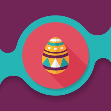 Uzun Gölge, eps10 Paskalya yortusu yumurta düz simgesiyle