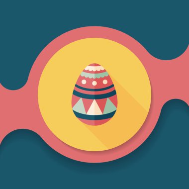 Uzun Gölge, eps10 Paskalya yortusu yumurta düz simgesiyle