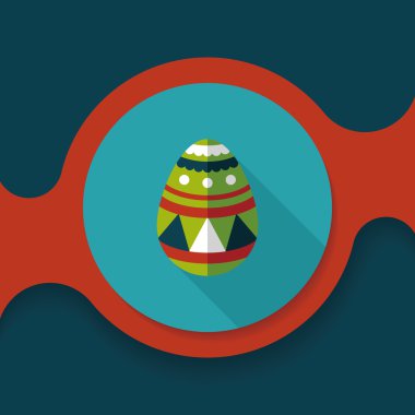 Uzun Gölge, eps10 Paskalya yortusu yumurta düz simgesiyle