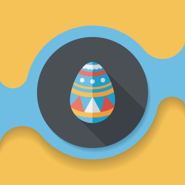 Uzun Gölge, eps10 Paskalya yortusu yumurta düz simgesiyle