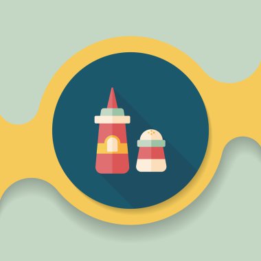 Uzun Gölge, eps10 sos düz simgesiyle