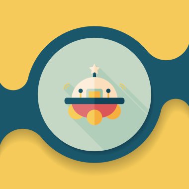 Uzun Gölge, eps10 alanı düz simgesiyle