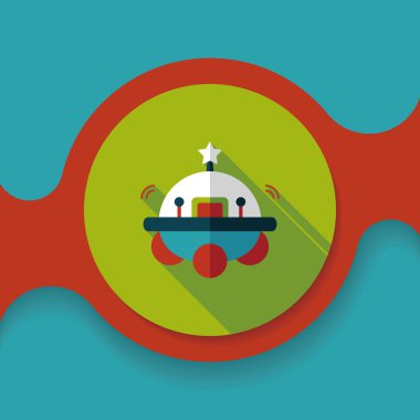 Uzun Gölge, eps10 alanı düz simgesiyle