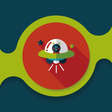 Uzun Gölge, eps10 alanı düz simgesiyle