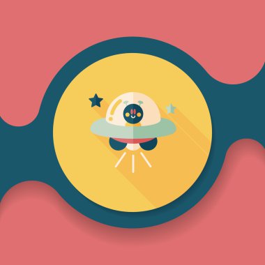 Uzun Gölge, eps10 alanı düz simgesiyle