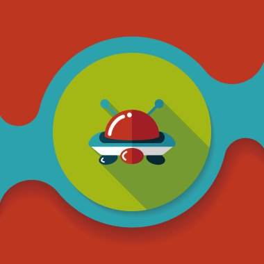 Uzun Gölge, eps10 alanı düz simgesiyle