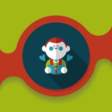 Düğün papazı uzun gölgeli düz ikon, bölüm 10, başkanlık ediyor. 