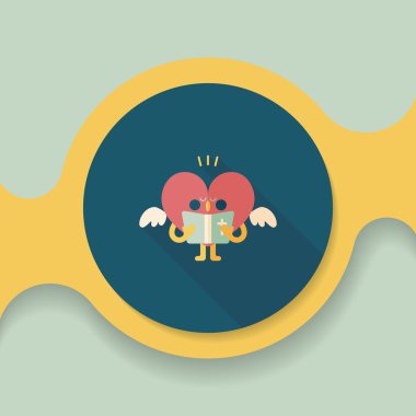 Düğün duydum uzun gölge, eps10 ile koro düz simgesi