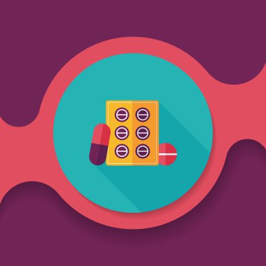 Uzun gölgeli yassı haplar