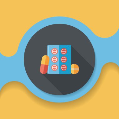 Uzun gölgeli yassı haplar