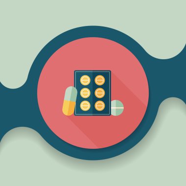 Uzun gölgeli yassı haplar