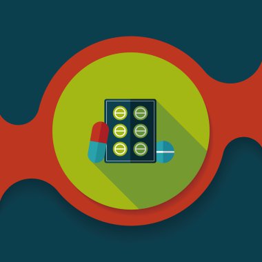 Uzun gölgeli yassı haplar