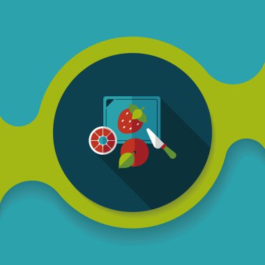 Uzun Gölge, eps10 ile kesme oyuncak düz simgesi